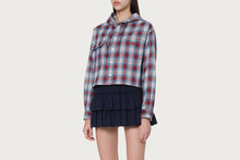 CHECK HOODIE SHIRT