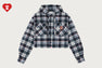 APEE CHECK HOODIE SHIRT