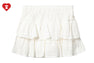 HEART BADGE WOVEN SKIRT
