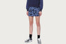 BACK HEART GRAPHIC CAMO MINI SKIRT