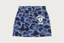 BACK HEART GRAPHIC CAMO MINI SKIRT