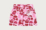 BACK HEART GRAPHIC CAMO MINI SKIRT