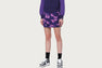 BACK HEART GRAPHIC CAMO MINI SKIRT