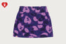 BACK HEART GRAPHIC CAMO MINI SKIRT