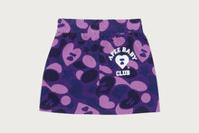 BACK HEART GRAPHIC CAMO MINI SKIRT