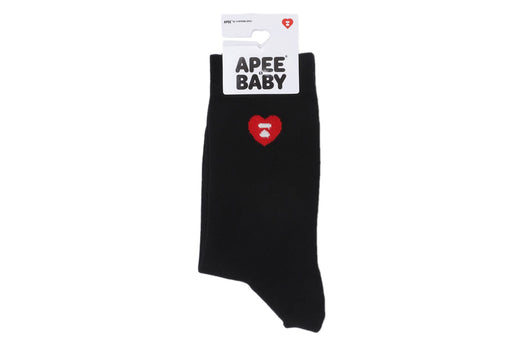 HEART EMBROIDERY BADGE SOCKS