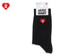 HEART EMBROIDERY BADGE SOCKS