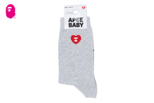 HEART EMBROIDERY BADGE SOCKS