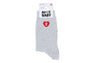 HEART EMBROIDERY BADGE SOCKS