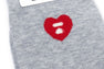 HEART EMBROIDERY BADGE SOCKS
