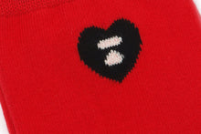 HEART EMBROIDERY BADGE SOCKS