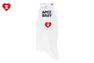 HEART EMBROIDERY BADGE SOCKS