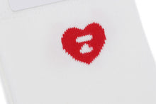 HEART EMBROIDERY BADGE SOCKS