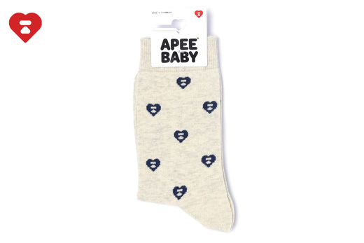 HEART MONOGRAM INTARSIA SOCKS