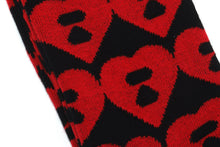 BIG HEART MONOGRAM INTARSIA SOCKS