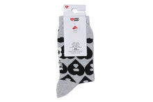 BIG HEART MONOGRAM INTARSIA SOCKS