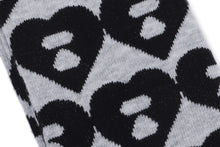 BIG HEART MONOGRAM INTARSIA SOCKS