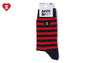 HEART EMBROIDERY BADGE STRIPES SOCKS