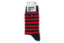 HEART EMBROIDERY BADGE STRIPES SOCKS