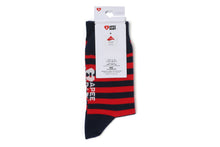 HEART EMBROIDERY BADGE STRIPES SOCKS