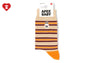BABY DOPPY EMBROIDERY BADGE STRIPE SOCKS