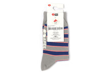BABY DOPPY EMBROIDERY BADGE STRIPE SOCKS