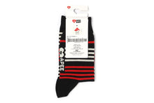 BABY DOPPY EMBROIDERY BADGE STRIPE SOCKS