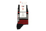 BABY DOPPY EMBROIDERY BADGE STRIPE SOCKS