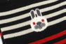 BABY DOPPY EMBROIDERY BADGE STRIPE SOCKS