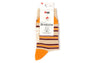 BABY DOPPY EMBROIDERY BADGE STRIPE SOCKS