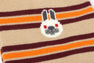 BABY DOPPY EMBROIDERY BADGE STRIPE SOCKS