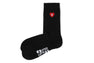 HEART EMBROIDERY BADGE SOCKS