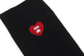 HEART EMBROIDERY BADGE SOCKS