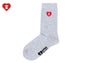 HEART EMBROIDERY BADGE SOCKS