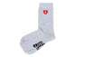 HEART EMBROIDERY BADGE SOCKS