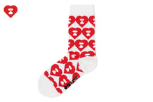 BIG HEART MONOGRAM INTARSIA SOCKS