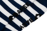 HEART EMBROIDERY BADGE STRIPES SOCKS #2
