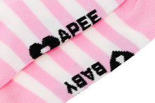 HEART EMBROIDERY BADGE STRIPES SOCKS #2