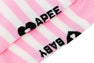 HEART EMBROIDERY BADGE STRIPES SOCKS #2