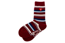 HEART EMBROIDERY BADGE STRIPES SOCKS #3