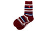 HEART EMBROIDERY BADGE STRIPES SOCKS #3