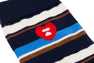 HEART EMBROIDERY BADGE STRIPES SOCKS #3