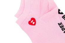 HEART EMBROIDERY BADGE ANKLE SOCKS