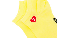HEART EMBROIDERY BADGE ANKLE SOCKS