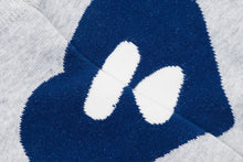 BIG HEART INTARSIA ANKLE SOCKS