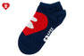 BIG HEART INTARSIA ANKLE SOCKS