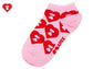 BIG HEART MONOGRAM INTARSIA ANKLE SOCKS