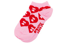 BIG HEART MONOGRAM INTARSIA ANKLE SOCKS