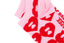 BIG HEART MONOGRAM INTARSIA ANKLE SOCKS