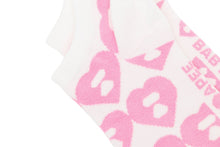 BIG HEART MONOGRAM INTARSIA ANKLE SOCKS